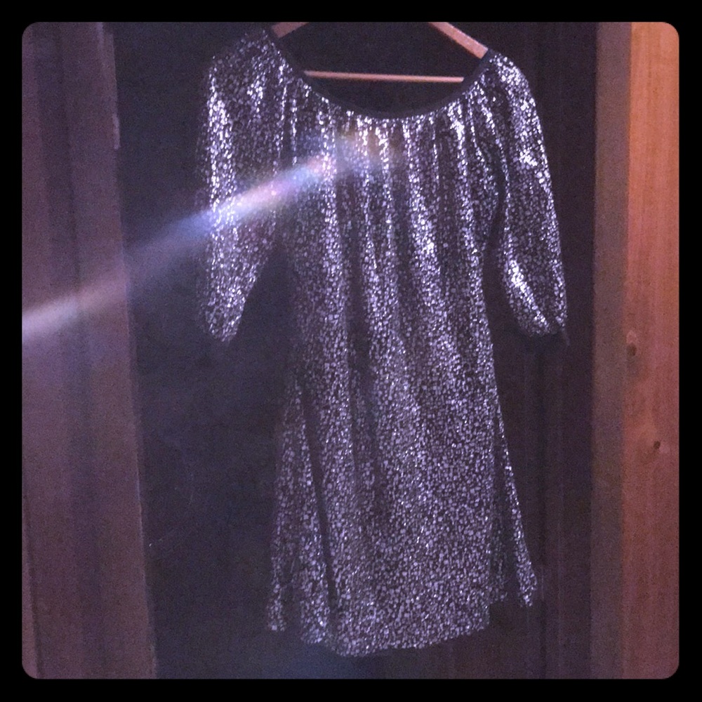 Rodman lightly crocheted mirrored cocktail dress